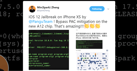 Hacker Trung Quốc bẻ khóa thành công iOS 12 trên iPhone Xs ảnh 1