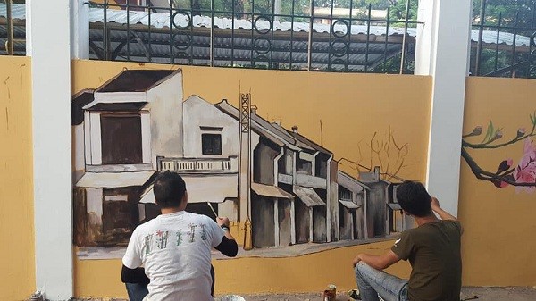 Hà Nội: THPT Phan Đình Phùng "thay áo mới" bằng tranh tường đẹp lung linh như phố bích họa ảnh 6