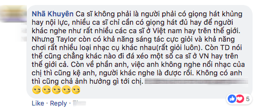 Fan nói gì khi ca sĩ Tùng Dương bảo: “Không thể nghe nổi nhạc của Taylor Swift”? ảnh 6