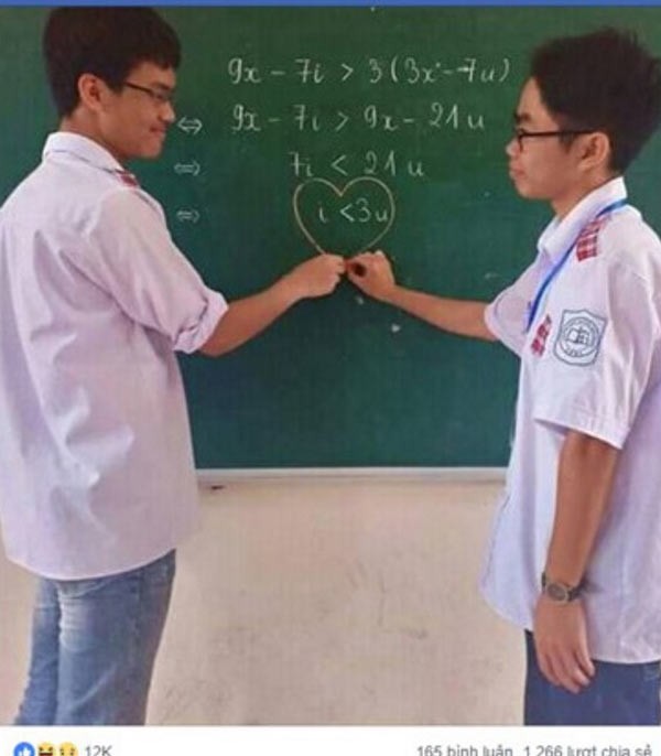 Đằng sau công thức Toán phức tạp là một bất phương trình đáng yêu như thế này đây ảnh 1