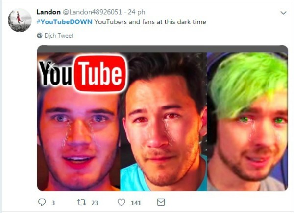 Những phản ứng hài hước của người dùng khi Youtube bị "sập" ảnh 6