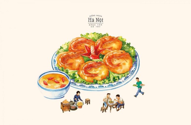 Dạo một vòng thưởng thức những "Miếng ngon Hà Nội" qua loạt tranh siêu yêu ảnh 3