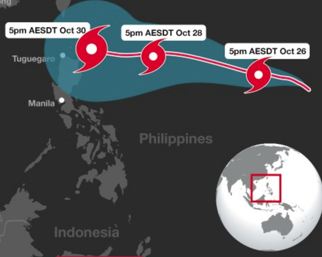 Siêu bão Yutu sắp "kéo quân" vào Đông Nam Á, soán ngôi bão Mangkhut? ảnh 2