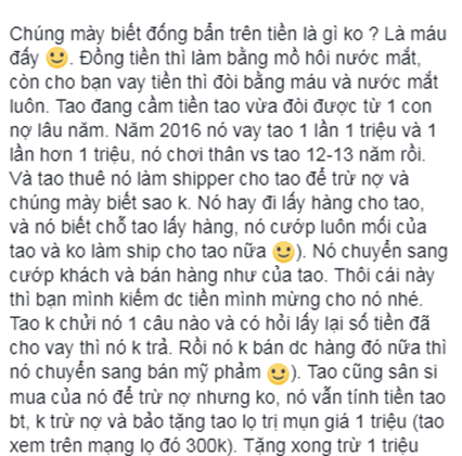 Tâm sự của cô gái đòi bằng máu và nước mắt 1 triệu tiền bạn thân nợ hơn 2 năm ảnh 1