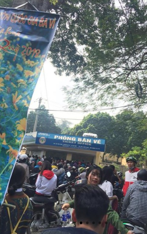 Dòng xe tắc dài gần 5km khi dòng người ùn ùn kéo nhau lên Ba Vì ngắm hoa dã quỳ ảnh 5