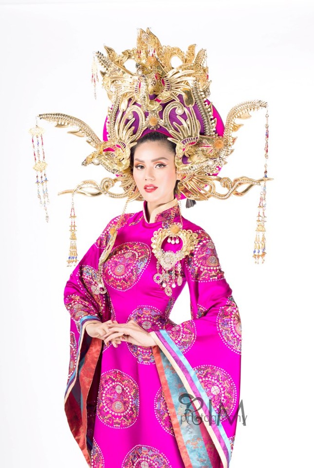 Hé lộ Quốc phục dài gần 4m của Kim Nguyên tại "Hoa hậu Châu Á 2018" ảnh 2