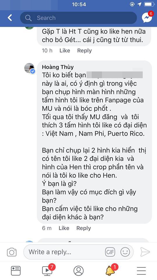 Hoàng Thùy bức xúc khi bị tố ủng hộ đối thủ, không like ảnh của H'Hen Niê tại "Miss Universe 2018" ảnh 3