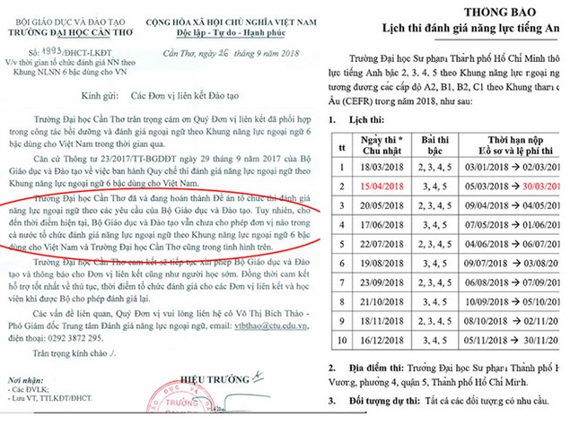 Chưa nơi nào đủ điều kiện tổ chức thi chứng nhận ngoại ngữ quốc gia! ảnh 1