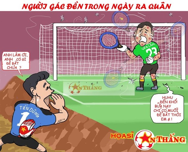 Họa sĩ Việt vẽ tranh cổ vũ tuyển Việt Nam trước trận gặp Malaysia ảnh 7