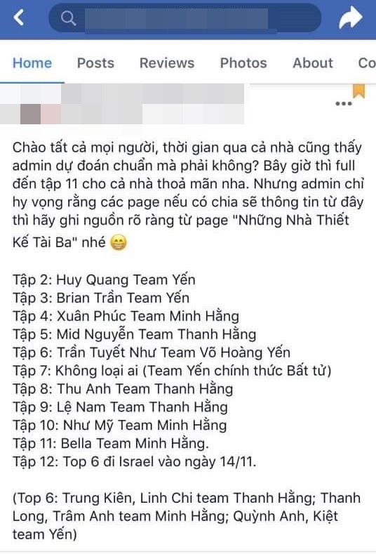 Top 6 "The Face Vietnam 2018" bị rò rỉ khi chương trình còn chưa phát sóng được nửa chặng đường ảnh 1