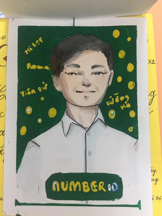 Mê mẩn trước bộ tranh "Nhìn hình đoán thầy cô" siêu đáng yêu của teen THPT Hòa Vang (Đà Nẵng) ảnh 9