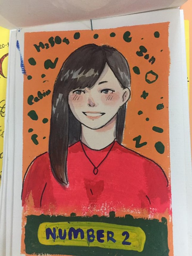 Mê mẩn trước bộ tranh "Nhìn hình đoán thầy cô" siêu đáng yêu của teen THPT Hòa Vang (Đà Nẵng) ảnh 2
