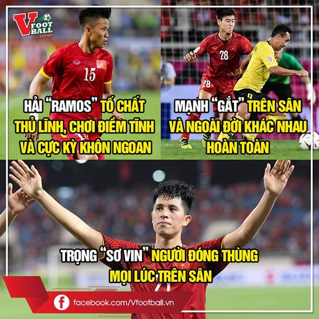 Biệt danh hài hước của bộ ba hậu vệ Việt Nam tại AFF Cup 2018 ảnh 1