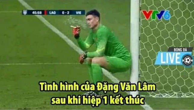 Thắng đậm Campuchia 3-0, thủ thành Lâm "tây" được fan trao danh hiệu "rảnh phi" của trận đấu! ảnh 5