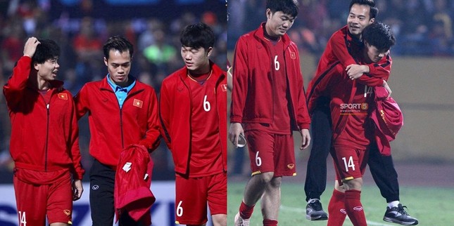 Khoảnh khắc đẹp trận Việt Nam - Campuchia: Quang Hải bóp chân giúp đội bạn, đồng đội "gọi tên" Văn Toàn ảnh 3