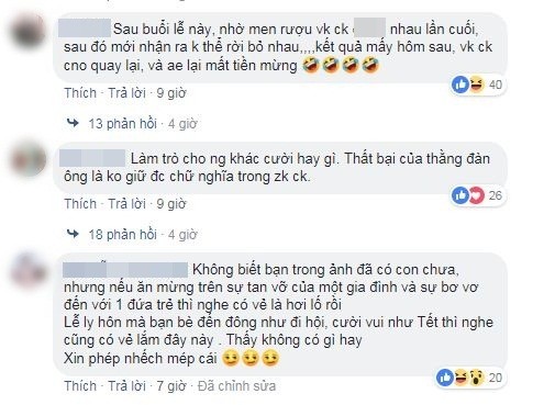 Dở khóc dở cười với thanh niên làm lễ ly hôn, dân mạng thắc mắc: "Chúc gì thì hay bây giờ?" ảnh 4