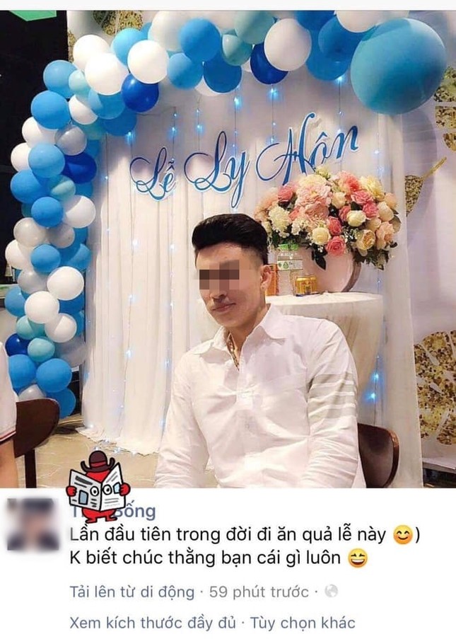 Dở khóc dở cười với thanh niên làm lễ ly hôn, dân mạng thắc mắc: "Chúc gì thì hay bây giờ?" ảnh 1
