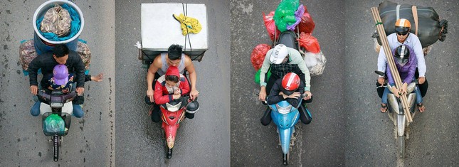 “Những bộ tứ siêu đẳng”: Bộ ảnh hài hước mà đáng suy ngẫm về người đi xe máy ở Việt Nam ảnh 12