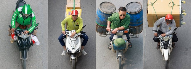 “Những bộ tứ siêu đẳng”: Bộ ảnh hài hước mà đáng suy ngẫm về người đi xe máy ở Việt Nam ảnh 1