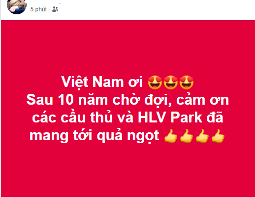 Việt Nam vào Chung kết AFF, người hâm mộ "vỡ òa" gửi "bão" lời khen tới cầu thủ ảnh 1