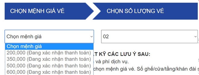 Bán vé chung kết AFF Cup lúc 22h, website lại tê liệt sau vài phút ảnh 2