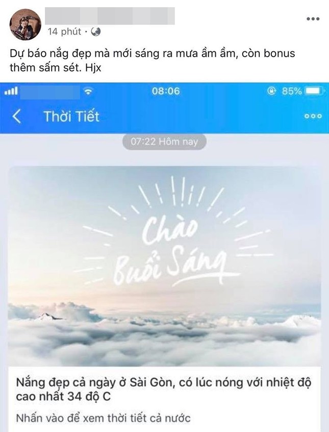 Mưa lớn bất ngờ, trời Sài Gòn tối mù dù đã 8h sáng, dân mạng hoang mang lo bão lại về ảnh 4