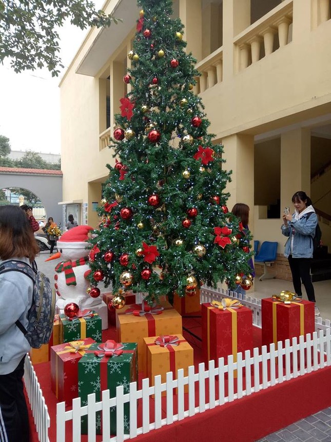 Loạt ảnh chứng minh Giáng sinh đã về đến ngõ: Xem trường Đại học nào có góc Noel đẹp nhất? ảnh 4