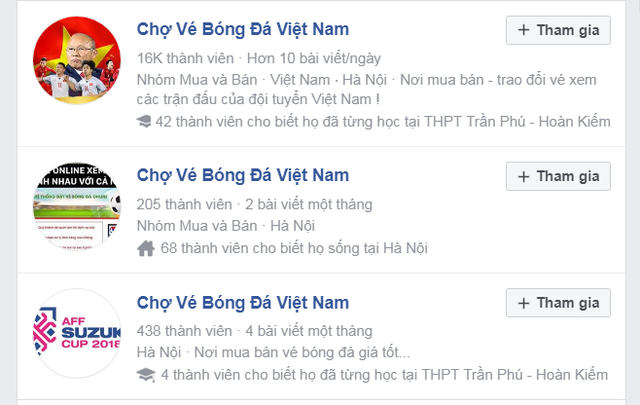 "Chợ vé online" trận chung kết Việt Nam - Malaysia sôi nổi, ngoài tầm kiểm soát ảnh 2