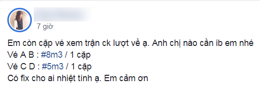 "Chợ vé online" trận chung kết Việt Nam - Malaysia sôi nổi, ngoài tầm kiểm soát ảnh 3