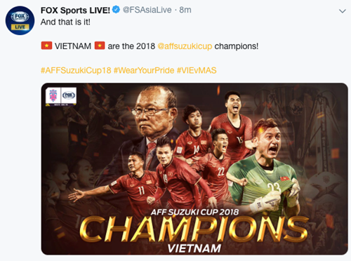 FOX Sports: "Đông Nam Á đã phủ màu đỏ Việt Nam" ảnh 3