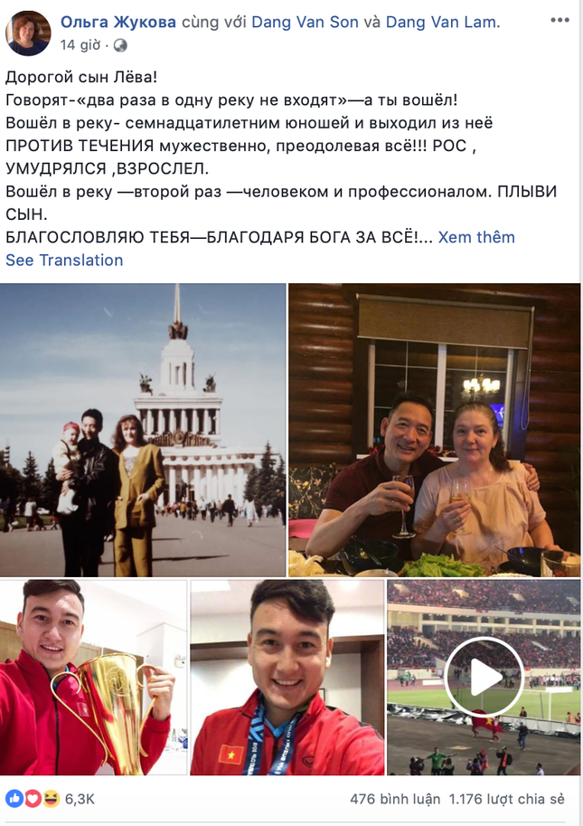 Bức thư từ người mẹ Nga gửi con trai Đặng Văn Lâm khiến người đọc bật khóc vì xúc động ảnh 3