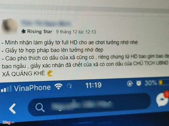 Hacker đánh sập Facebook cá nhân bằng giấy chứng tử tại VN ảnh 3