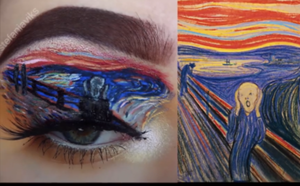 Độc đáo chưa? Bản sao "Đêm đầy sao" của Van Gogh trên... mí mắt ảnh 3