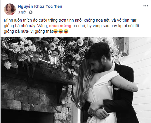 Miley Cyrus xác nhận kết hôn, Tóc Tiên gửi lời chúc mừng đến người "chị em" phương xa ảnh 2