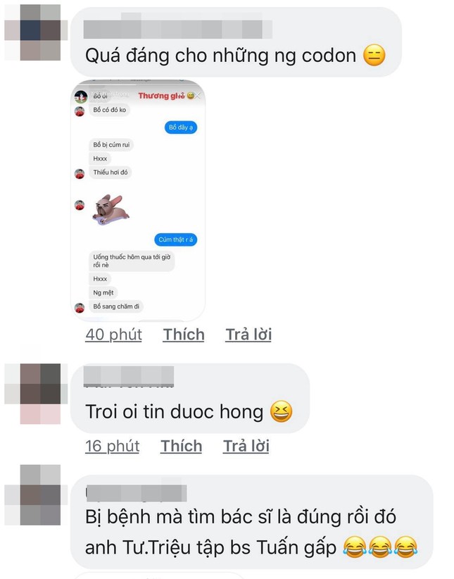 "Tư" Dũng bị bệnh, nhắn tin nũng nịu với Trọng "Ỉn" cực đáng yêu ảnh 5