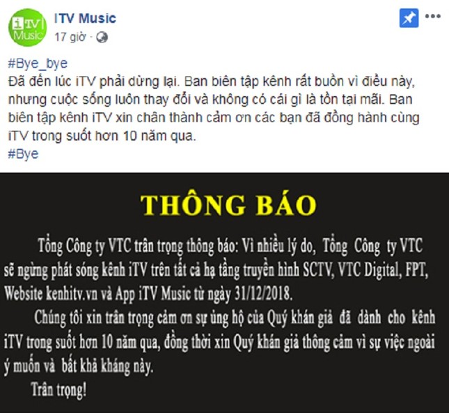 iTV - Kênh truyền hình âm nhạc gắn liền thời niên thiếu của 9X Việt Nam chính thức bị "khai tử" ảnh 3