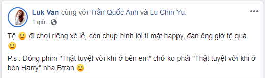 Mi Du phản ứng hài hước khi thấy B Trần - Harry Lu "tình tứ" đi du lịch cùng nhau ảnh 2