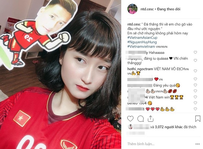 Vợ, bạn gái các cầu thủ tuyển Việt Nam đăng gì lên MXH sau trận thua Nhật Bản? ảnh 5