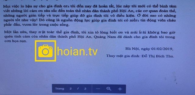 Vụ ô tô lao xuống sông Hoài: Xúc động bức thư gửi người dân Hội An ảnh 3