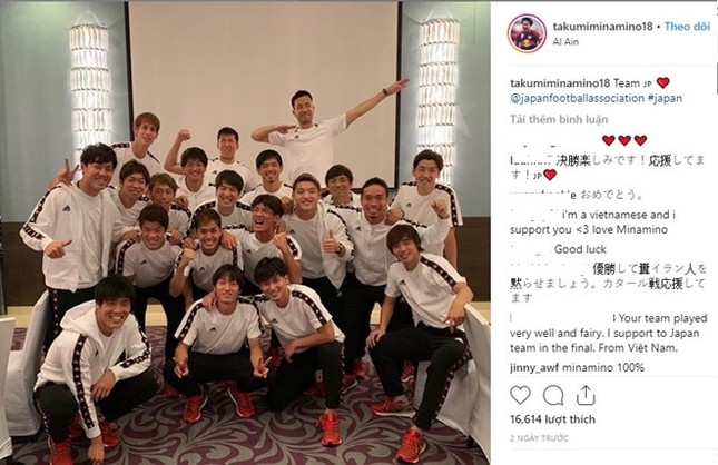 Tạm biệt Asian Cup, trai đẹp của ĐT Nhật Bản gửi lời cảm ơn đến hội chị em Việt Nam ảnh 1