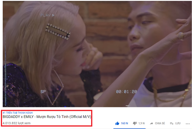 Đạt 4 triệu lượt xem sau hai ngày, MV mới của Big Daddy và Emily dẫn đầu "top trending" YouTube ảnh 1