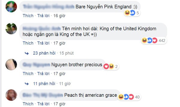 Trào lưu hài hước đổi tên từ tiếng Việt sang tiếng Anh theo phong cách "word-by-word" ảnh 3