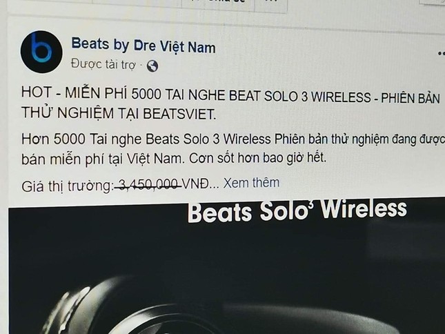 Lừa tặng tai nghe Beats trên Facebook kiếm 100 triệu/ngày ở VN ảnh 4