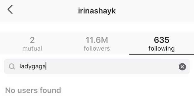 Irina Shayk unfollow Lady Gaga, gián tiếp khẳng định chuyện “phim giả tình thật” của Bradley Cooper ảnh 2