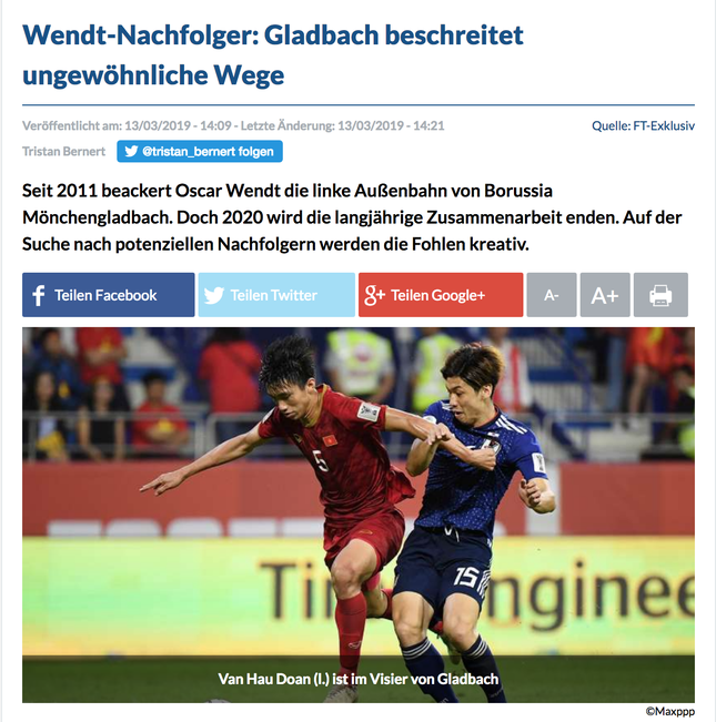 Nóng: Đội bóng hàng đầu Bundesliga muốn sở hữu Văn Hậu? ảnh 1