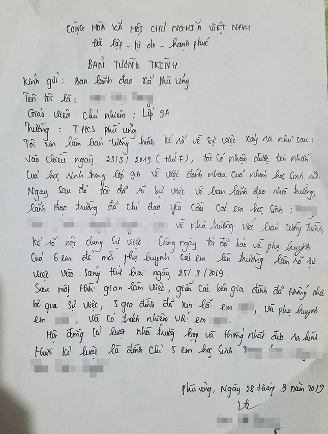 Vụ nữ sinh bị đánh hội đồng ở Hưng Yên: "Nhà trường lừa chúng tôi" ảnh 2