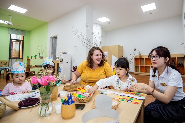 Tween thích thú tham gia ngày hội tuyển sinh ở ngôi trường xanh "mới toanh" tại Hà Nội ảnh 1