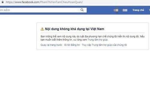 Facebook chính thức khoá hai tài khoản của bà Phạm Thị Yến chùa Ba Vàng ảnh 1