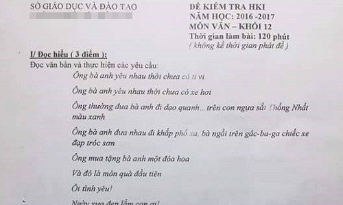 Cả trang giấy chỉ có một "dấu chấm", cộng đồng mạng phấn khích với đề Văn "thách thức" ảnh 2