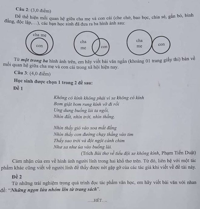 Cả trang giấy chỉ có một "dấu chấm", cộng đồng mạng phấn khích với đề Văn "thách thức" ảnh 5